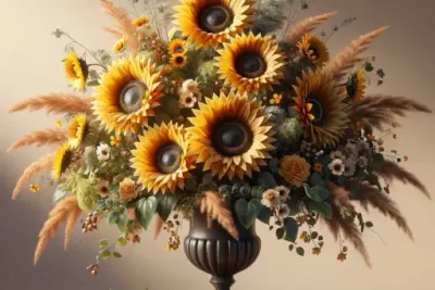 arreglos florales con girasol