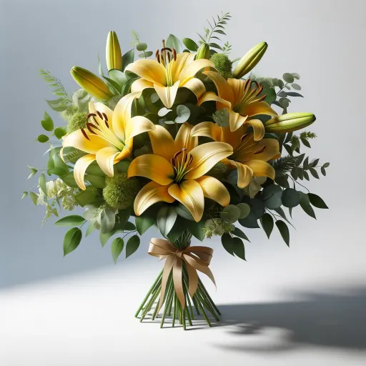 Ramo de liriosamarillos