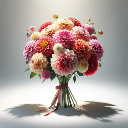 ramo de dahlias