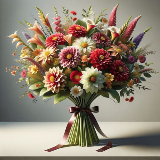 ramo de flores tropicales