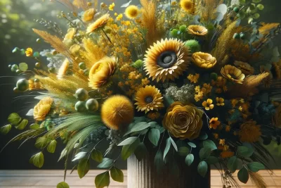 Ramo de flores amarillas